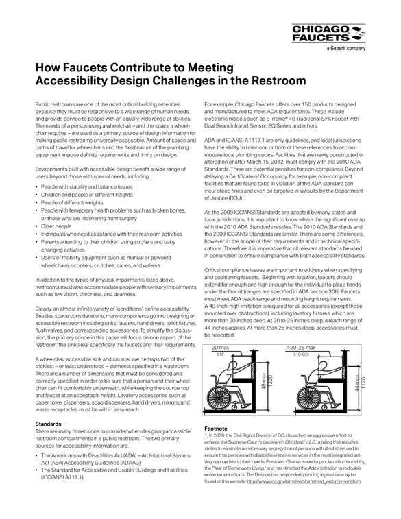 Chicago Faucet ADA Whitepaper