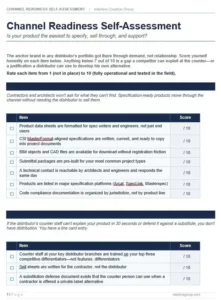Channel Readiness Self-Assessment Checklist